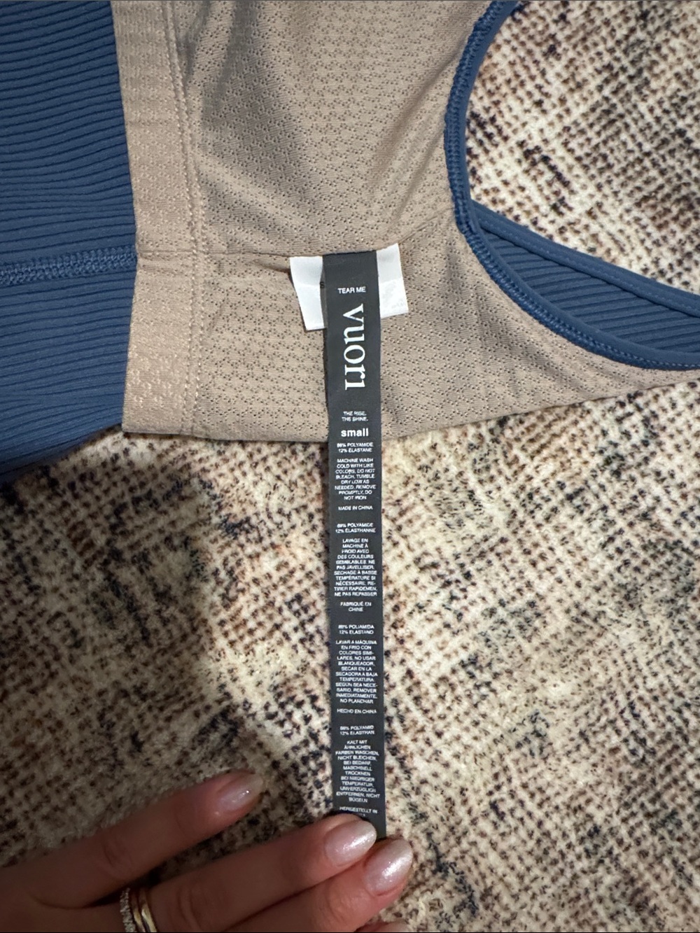 Vuori Ribbed Cropped Tank Top - Picture 6 of 6